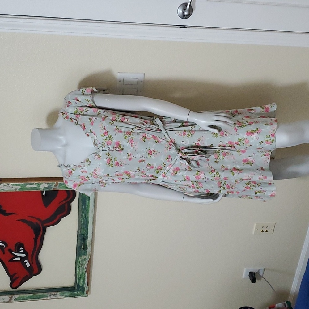 NWT Joe Brown's Floral Western Tie-Waist Dress, sz. 12 US women's (sz. 16 UK)